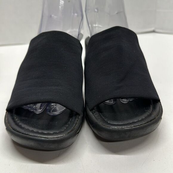 No Boundaries Lizzie Chunky Slip On Chonky Sandals Open Toe Black VTG 90s 8.5 - Picture 5 of 11